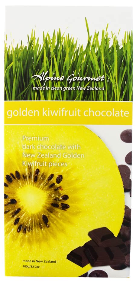 Premium Gold Kiwifruit Dark Chocolate Bar